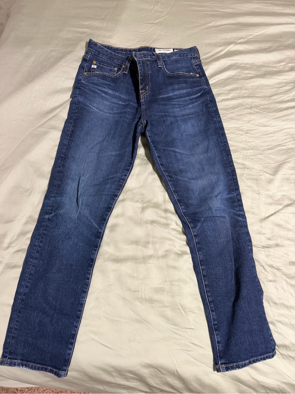Ag Adriano Goldschmied Women’s Dark Blue Ex-boyfriend slouchy slim Jeans